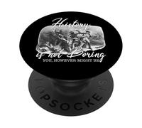 History Is Not Boring - A Fun Twist on the Past PopSockets Adhesive PopGrip