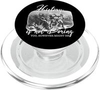 History Is Not Boring - A Fun Twist on the Past PopSockets PopGrip for MagSafe