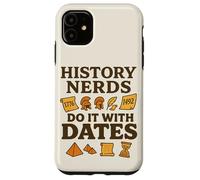 History Lovers Historical Dates I Love Puns Vintage Case for iPhone 11