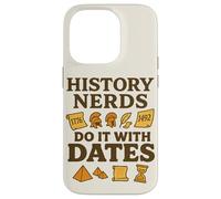 History Lovers Historical Dates I Love Puns Vintage Case for iPhone 14 Pro