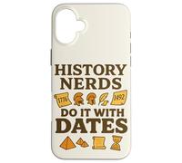 History Lovers Historical Dates I Love Puns Vintage Case for iPhone 16 Plus
