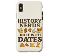 History Lovers Historical Dates I Love Puns Vintage Case for iPhone X/XS