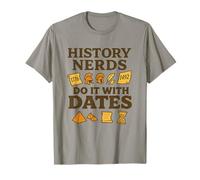 History Lovers Historical Dates I Love Puns Vintage T-Shirt