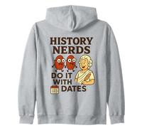 History Lovers Historical Dates I Love Puns Vintage Zip Hoodie