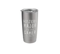 History Major by Day Gamer by Night College Student History Stainless Steel Insulated Tumbler