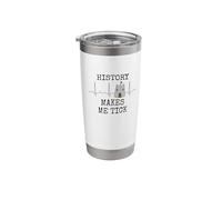 History Makes Me Tick, Castle Heartbeat History Teacher Stainless Steel Insulated Tumbler