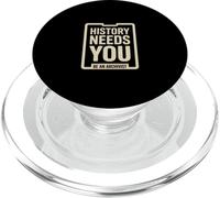 History Needs You Archivist Genealogy Researcher PopSockets PopGrip for MagSafe