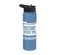 History Needs You Archivist Genealogy Researcher Stainless Steel Insulated Water Bottle