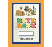 History Notebook - College Ruled • 8.5 × 11 in • Retro Sticker-Style Cover: Large composition book with 120 college-ruled pages for essays & study notes (Grades 6-9)