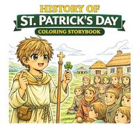 History of St. Patrick’s Day Coloring Storybook for Kids: Irish Traditions & Cultural March Celebration for Ages 3-8
