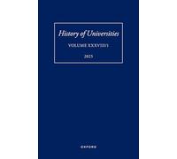 History of Universities: Volume XXXVIII/1 (History of Universities Series)