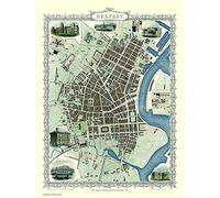 History Portal Limited Edition 1000 Piece Jigsaw Puzzle - Map of Belfast 1851 by John Tallis