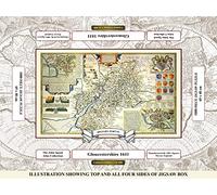 History Portal Limited Edition 1000 Piece Jigsaw Puzzle Map of - Gloucestershire 1611 by John Speed - 69cm x 48cm completed (27" x 19") 48 HOUR TRACKEd DELIVERY UK