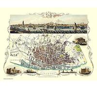 History Portal Limited Edition 1000 Piece Jigsaw Puzzle - Map of Liverpool 1851 by John Tallis