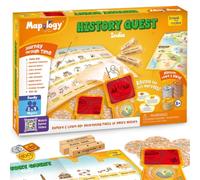 History Quest,India,Historical Board Game,Explore 8 ERAS of Indian History with Discovery Lenses,Artefact Tokens,Ancient Dice,Educational