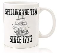 History Teacher Gift Appreciation Funny History Major Mug Spilling The Tea Since 1773 Coffee Cup Gift for Men for Woman White 11 Oz