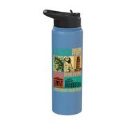 History Teacher Teach Young People About Dead People Funny Stainless Steel Insulated Water Bottle