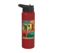 History Teacher Teach Young People About Dead People Funny Stainless Steel Insulated Water Bottle