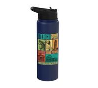 History Teacher Teach Young People About Dead People Funny Stainless Steel Insulated Water Bottle