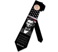 History Ties Mens Presidential Necktie Abraham Lincoln Tie