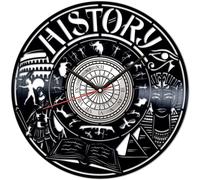 History Vinyl Record Wall Clock Retro style Wall clock Silent Home Decor Art Special Home Accessories Creative Personality Gift