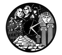 History Vinyl Wall Clock Gift for Friends Home Living Room Decoration Vintage Design Office Bar Room Home Decor