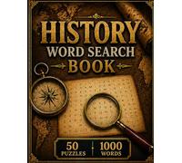 History Word Search Book: 50 Puzzles 1000 Words Discover History in a Fun Way.