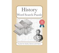 History Word Search Puzzle: Word Search Puzzle Book: Word Search with Easy to Read Print about History , Wars , Civilizations and More | 50+ Puzzles, ... Gift for Vacations, Holidays and Free Times