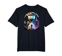 History's Living in The Wrong Century Time Travel Art T-Shirt, Men's Big and Tall, Black, 2X Tall