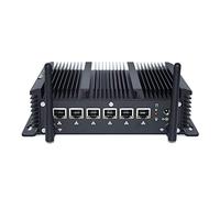 HISTTON Fanless Firewall PC, Firewall Hardware, OPNsense, VPN, Network Security Appliance, Router PC, Core i7-10810U 8GB DDR4 256GB SSD, AES-NI, 6 x 2.5GbE I225-V LAN, WiFi, SIM Slot, Auto Power On