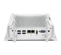 HISTTON Fanless Mini PC, Industrial PC Dual nuc i7 4500U with Windows 10 /Linux Ubuntu, 4GB RAM, 64GB SSD, 4*RS232 COM, 2*RS485 COM, 2*LAN, HDMI, VGA, WiFi