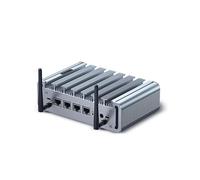 HISTTON Firewall Mini PC, Firewall Micro Appliance Celeron J4125, 4 x 2.5GbE I225-V LAN, SIM Slot, DDR4 4GB RAM 32GB SSD, AES-NI Computer, Fanless Mini PC, HD, VGA, WIFI, BT4.0, Industrial PC