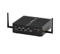 HISTTON Mini PC Windows 11 Pro, Mini Computer Fanless Industrial PC Celeron J4125, DDR4 8GB RAM 128GB SSD, Small PC, Dual LAN, Wifi, BT4.0, 2 RS232, HD/VGA, USB3.0, Mini Desktop Computer