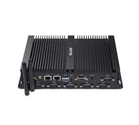 HISTTON Mini PC with Dual Core i5-4200U with Windows 10 Desktop Computer, 16GB RAM, 256GB SSD, 6 RS232 COM, 2 LAN, HDMI, VGA, WiFi, Industrial PC