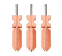 HISUEKIG 3PCS 3D Printer Metal Hotend Kit, Detachable Nozzle, Replacement Nozzle for Flashforge AD5X 3D Printer 0.25MM 0.4MM 0.6MM