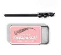 HISUNBEN Eyebrow Soap Kit,Brows Styling Soap,Long Lasting Waterproof Smudge Proof Eyebrow Styling Pomade for Natural Brows, 3D Feathery Brows Makeup Balm-1