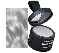 HISUNBEN Instantly Hairline Powder, Windproof & Sweatproof Hair Root Touch Up Concealer for Receding Hairline, Professional Hairline Shadow Powder with Mirror & Puff (Rock-Ash)