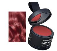 HISUNBEN Instantly Hairline Powder, Windproof & Sweatproof Hair Root Touch Up Concealer for Receding Hairline, Professional Hairline Shadow Powder with Mirror & Puff (Vibrant-Red)
