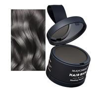 HISUNBEN Instantly Hairline Powder, Windproof & Sweatproof Hair Root Touch Up Concealer for Receding Hairline, Professional Hairline Shadow Powder with Mirror & Puff (Gray)