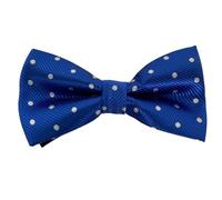 HISUNBEN Men's Solid Color Pre-tied Bow Tie Adjustable Tuxedo Two Layer Bow Tie with Gift Box-blue-12