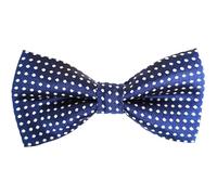 HISUNBEN Polka Dot Bowtie for Kids, Pre-Tied Bow Tie with Spots & Adjustable Buckle & Strap,for Boys Girls Party Wedding&Pet-Darkblue