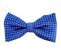 HISUNBEN Polka Dot Bowtie for Kids, Pre-Tied Bow Tie with Spots & Adjustable Buckle & Strap,for Boys Girls Party Wedding&Pet-Sapphireblue