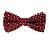 HISUNBEN Polka Dot Bowtie for Kids, Pre-Tied Bow Tie with Spots & Adjustable Buckle & Strap,for Boys Girls Party Wedding&Pet-WineRed