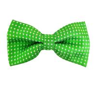 HISUNBEN Polka Dot Bowtie for Kids, Pre-Tied Bow Tie with Spots & Adjustable Buckle & Strap,for Boys Girls Party Wedding&Pet-Green