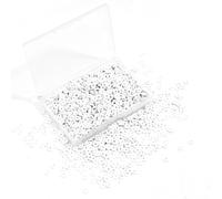 Hiswan 1000pcs Heishi Beads White Polymer Clay Beads for Jewelry Making Bracelets Necklace 6mm
