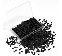 Hiswan Black Polymer Clay Beads, 6mm Heishi Bead for Jewelry Bracelets Necklace Making 1000PCS