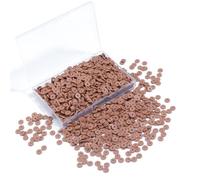 Hiswan Brown Polymer Clay Beads, 6mm Heishi Bead for Jewelry Bracelets Necklace Making 1000PCS