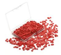 Hiswan Red Polymer Clay Beads, 6mm Heishi Bead for Jewelry Bracelets Necklace Making 1000PCS