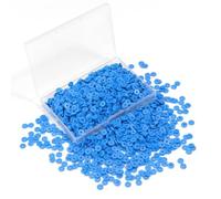 Hiswan Sapphire Blue Polymer Clay Beads, 6mm Heishi Bead for Jewelry Bracelets Necklace Making 1000PCS