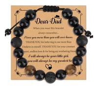 Hisxierng Fathers Day Gift for Dad Bracele Gift for Daddy Gifts Birthday Gifts for Daddy Stepdad Presents from Son Wife Daughter Birthday Dad Present Easter Thanksgiving